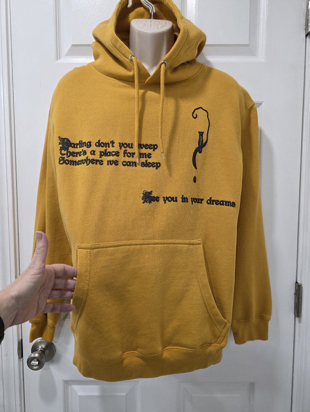 Halsey 2022 "Love and Power" Tour Merch Darling Lyrics Hoodie Size L - Picture 6 of 14